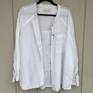 We The Free  Linen Blend Top S